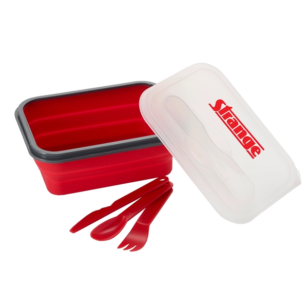 Red color option for Collapse'n Silicone Lunch Container