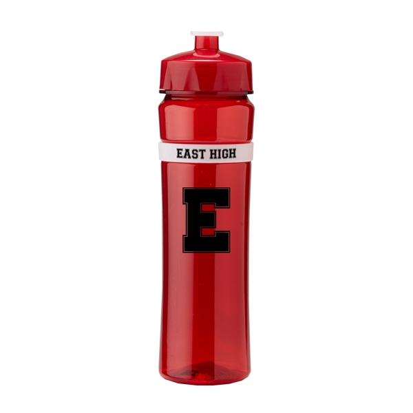 Translucent Red color option for 22 Oz Polysure Spirit Water Bottle