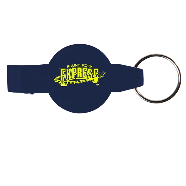 Dark Blue color option for Round Bottle Opener Beverage Wrench Keychain