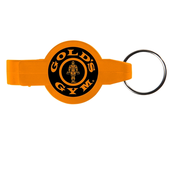 Orange color option for Round Bottle Opener Beverage Wrench Keychain