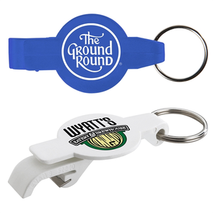 Photo of Round Bottle Opener Beverage Wrench Keychain