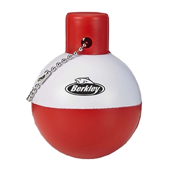 Red-White color option for Fishing Bobber Floating Key Tag