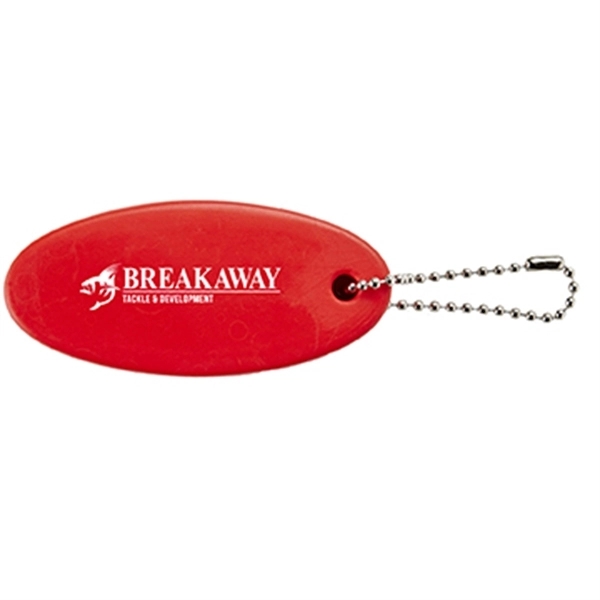 Red color option for Oval Floating Key Tag