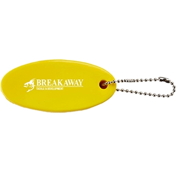 Yellow color option for Oval Floating Key Tag