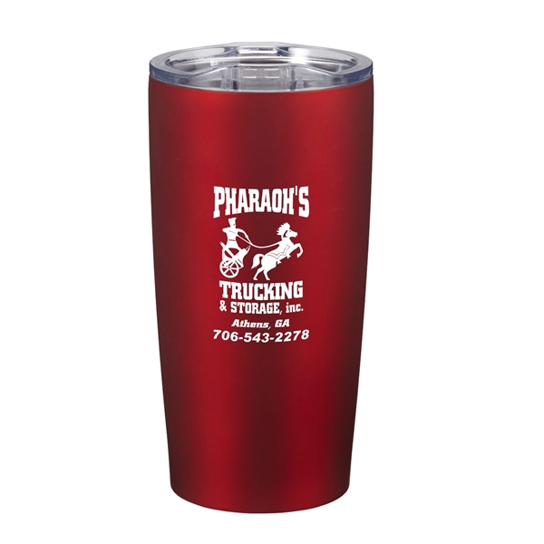 Matte Metallic Red color option for 20 Oz. Insulated Travel Tumbler   Matte Finish