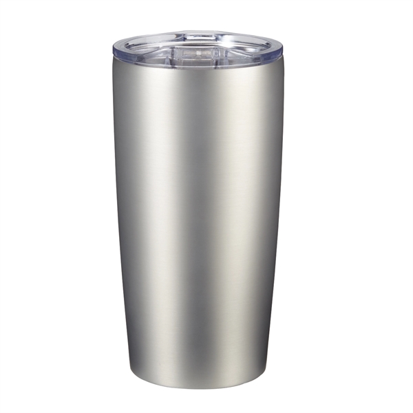 Matte Metallic Silver color option for 20 Oz. Insulated Travel Tumbler   Matte Finish
