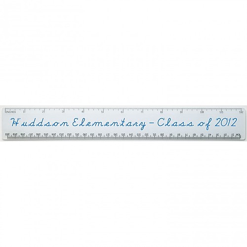 Photo of 12" Translucent Plastic Ruler