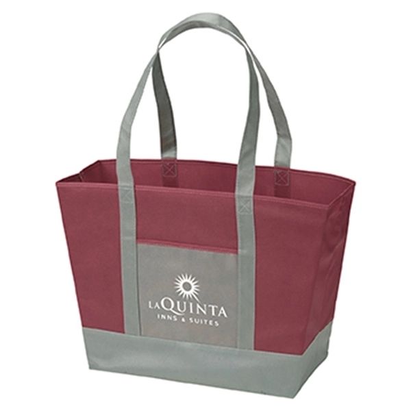 Burgundy color option for Beach Tote Bag   Lake Powell Non Woven