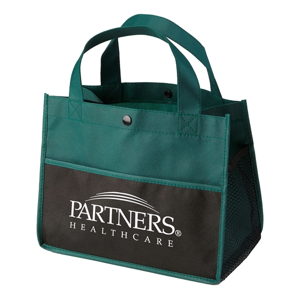 Hunter Green color option for Non Woven Lunch Tote