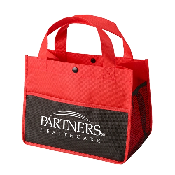 Red color option for Non Woven Lunch Tote