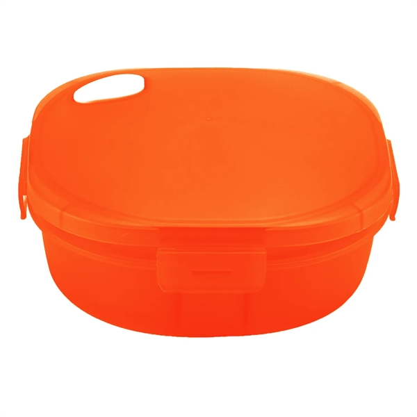 Translucent Orange color option for Steam In Food Container