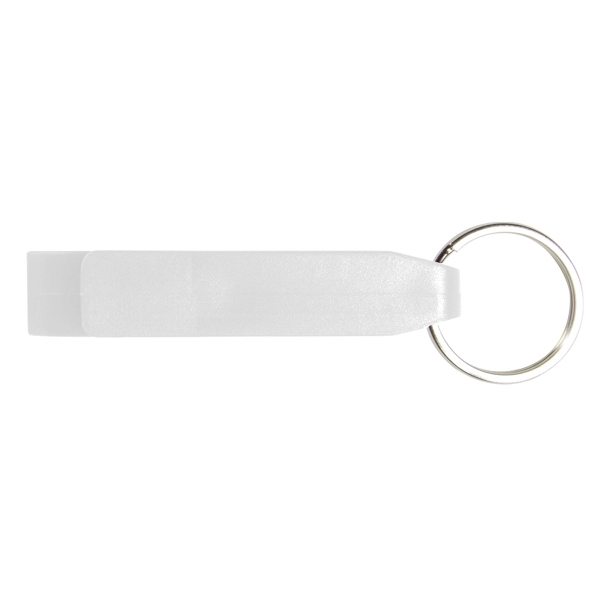 White color option for Bottle Opener Beverage Wrench Keychain