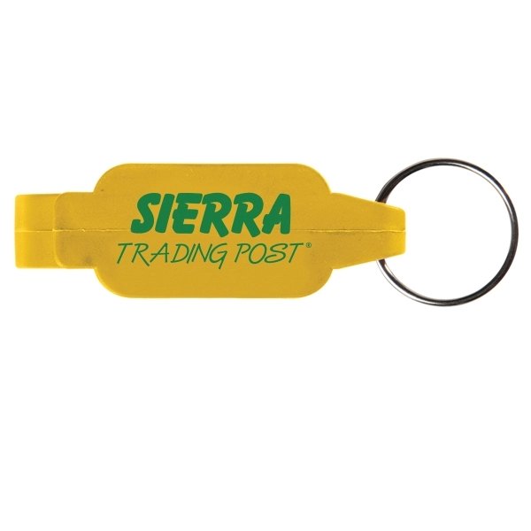 Yellow color option for Rectangular Bottle Opener Beverage Wrench Keychain