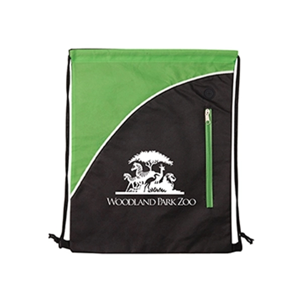 Lime color option for Summit Non Woven Drawstring Backpack