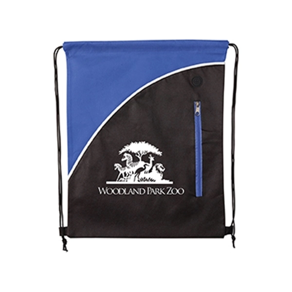 Royal Blue color option for Summit Non Woven Drawstring Backpack