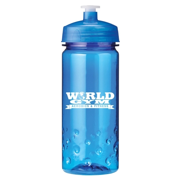 Translucent Blue color option for 16 Oz Plastic Sports Water Bottle