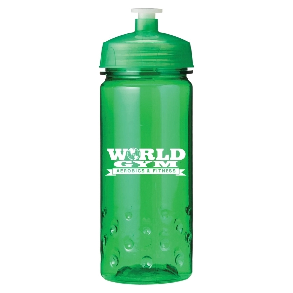 Translucent Green color option for 16 Oz Plastic Sports Water Bottle