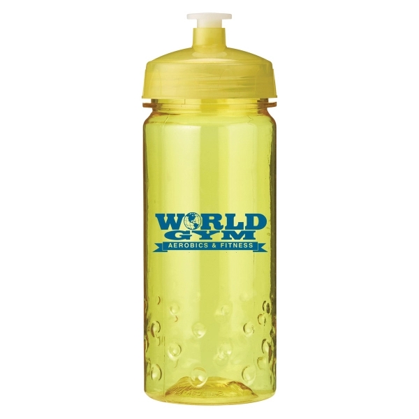 Translucent Yellow color option for 16 Oz Plastic Sports Water Bottle