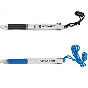 Photo of 2 Color Neck Pen With Safety Breakaway