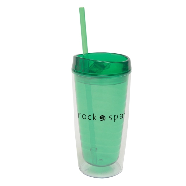 Translucent Green color option for 16 Oz Vivid Travel Tumbler