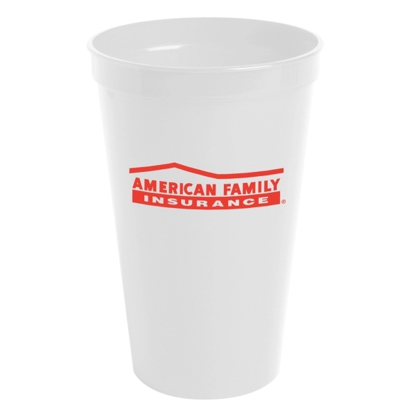 White color option for 22oz Stadium Cup