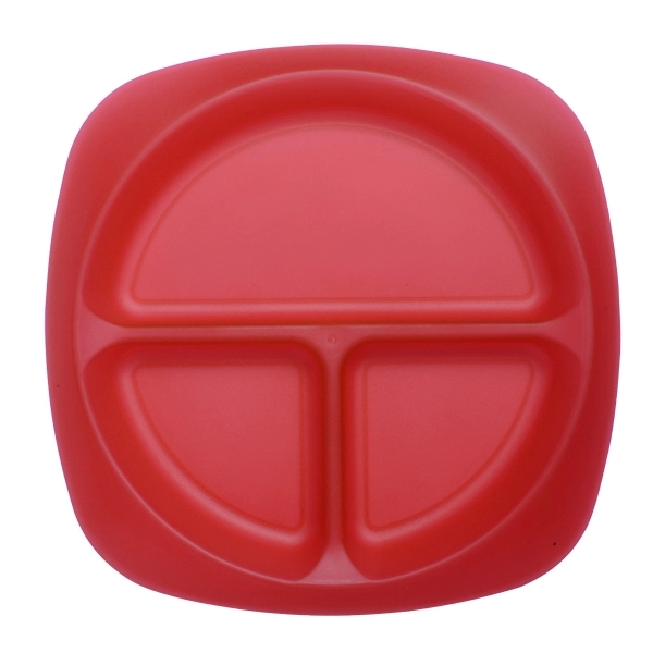 Translucent Red color option for Children's Portion Plate