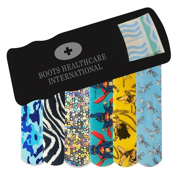 Black color option for Bandage Dispenser With Pattern Bandages