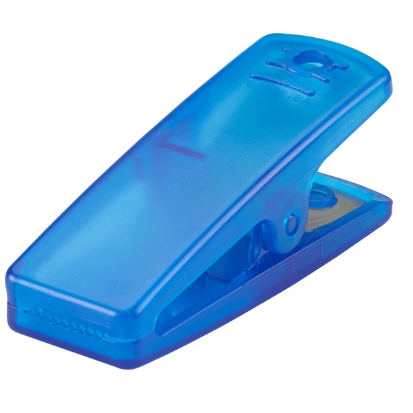 Translucent Blue color option for Snack In Chip Bag Clip