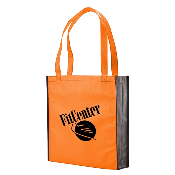 Orange-Black color option for Convention Tote With Gusset