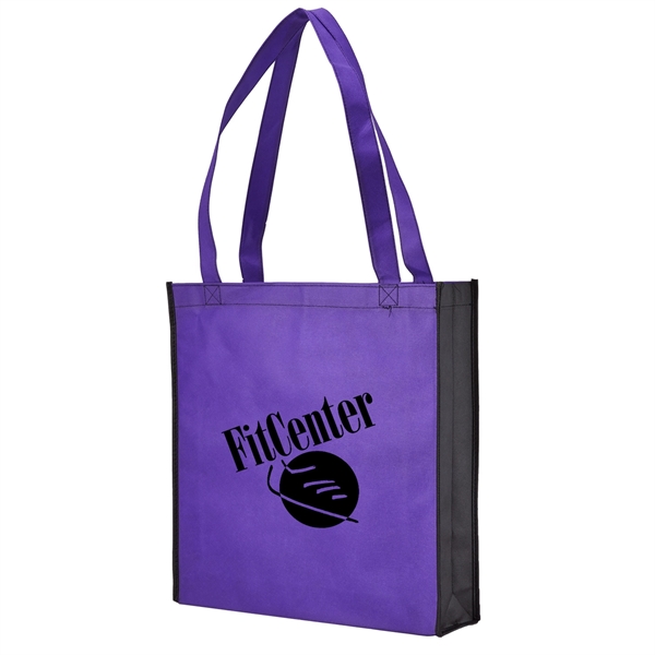 Purple-Black color option for Convention Tote With Gusset