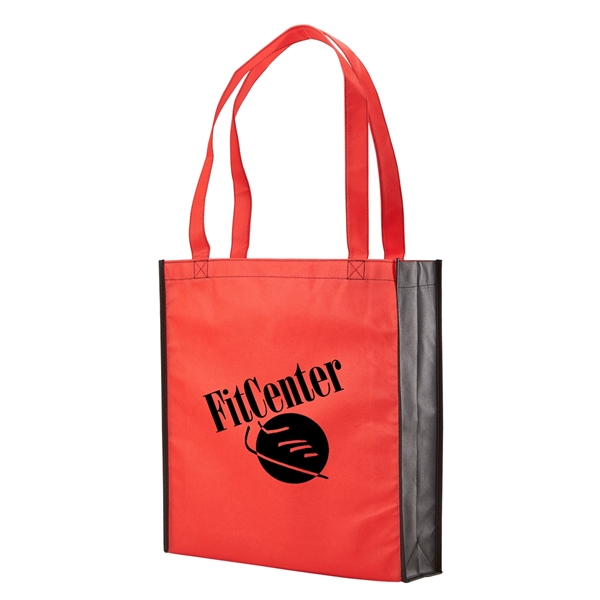 Red-Black color option for Convention Tote With Gusset