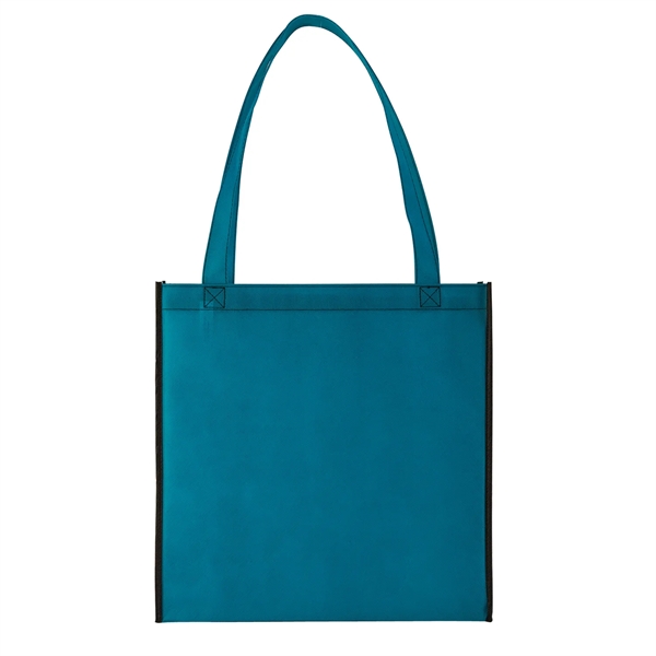 Teal-Black color option for Convention Tote With Gusset