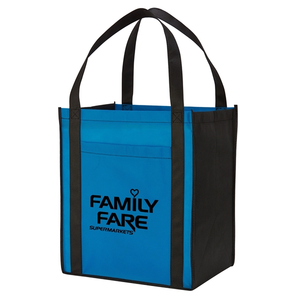 Sky Blue color option for Grocery Tote With Front Pocket