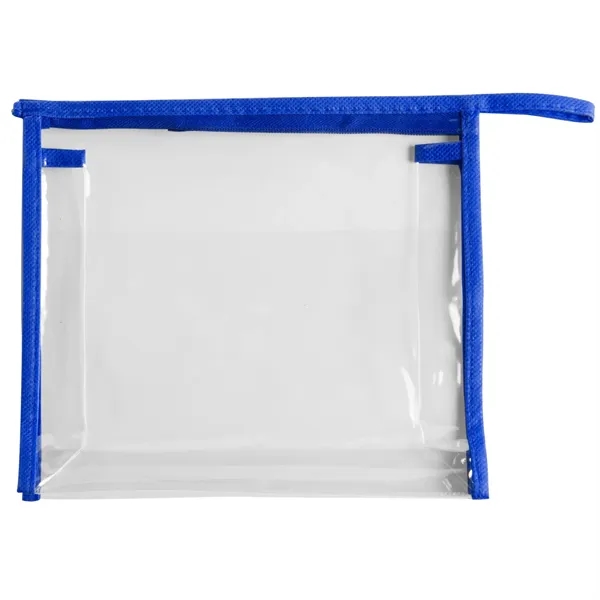 Blue color option for Quart Size Clear Travel Carrier Case