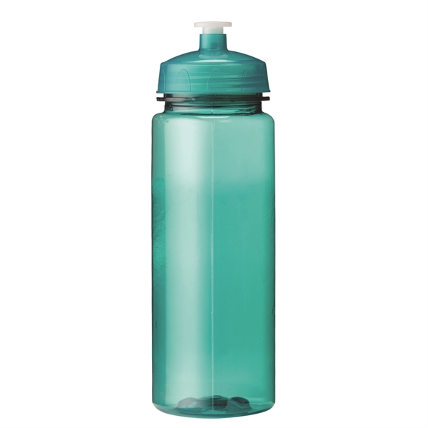 Translucent Aqua color option for 24 Oz Plastic Sports Water Bottle