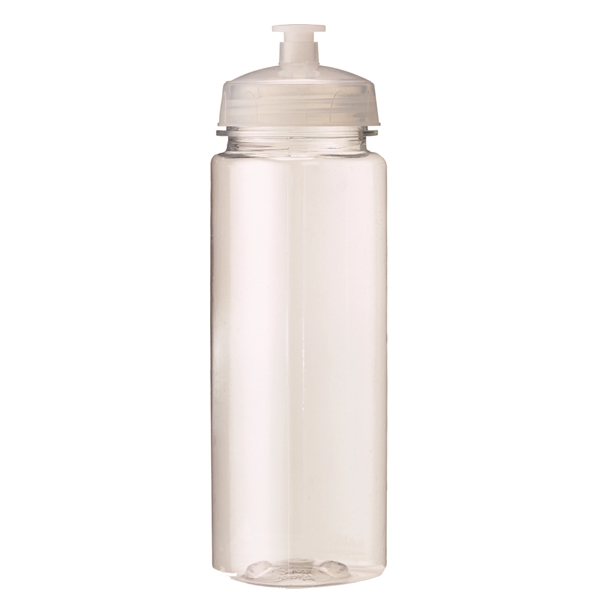 Translucent Clear color option for 24 Oz Plastic Sports Water Bottle
