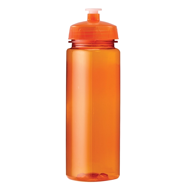 Translucent Orange color option for 24 Oz Plastic Sports Water Bottle