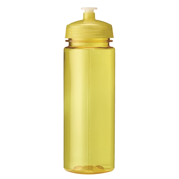 Translucent Yellow color option for 24 Oz Plastic Sports Water Bottle