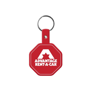 Photo of Stop Sign Flexible Key Tag With Split Ring Keychain
