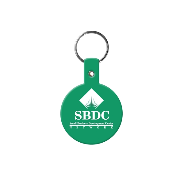 Green color option for Round Flexible Key Tag