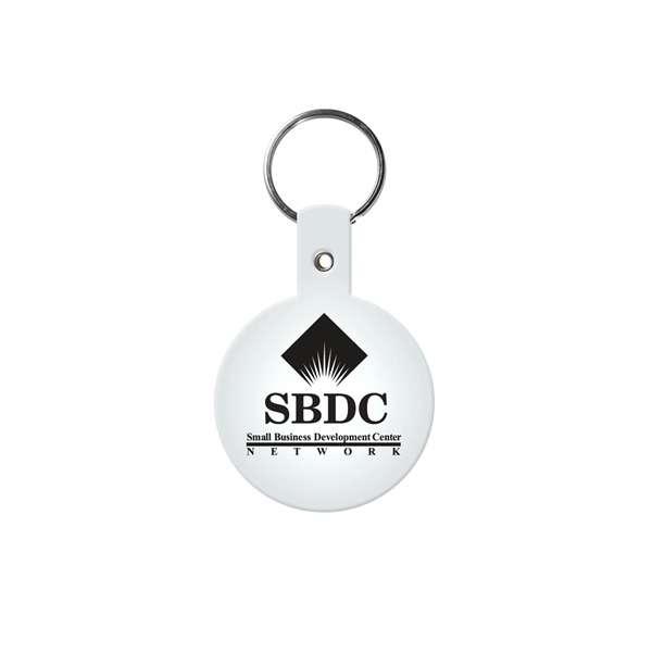 Translucent Frost color option for Round Flexible Key Tag