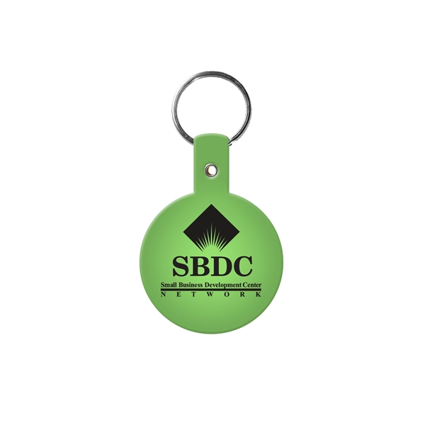 Translucent Lime color option for Round Flexible Key Tag