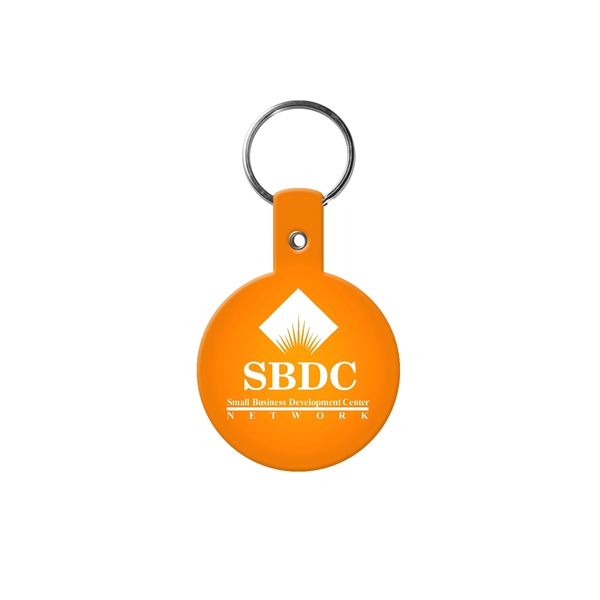 Translucent Orange color option for Round Flexible Key Tag
