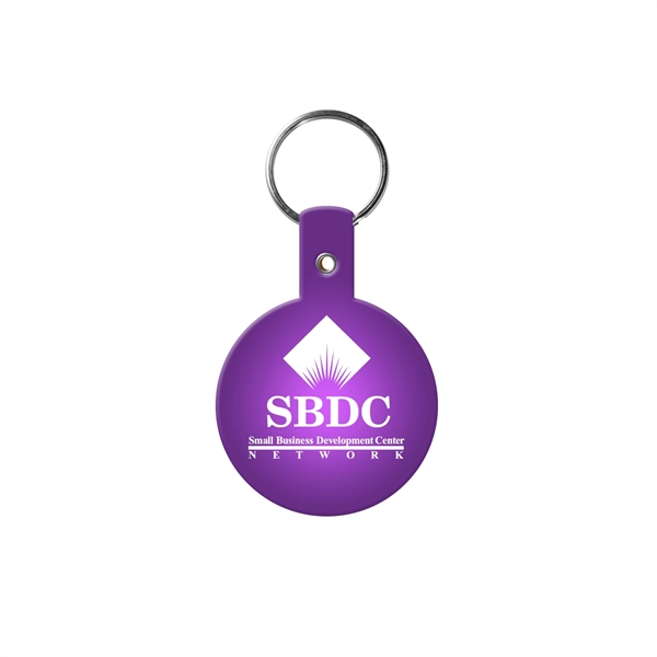 Translucent Purple color option for Round Flexible Key Tag