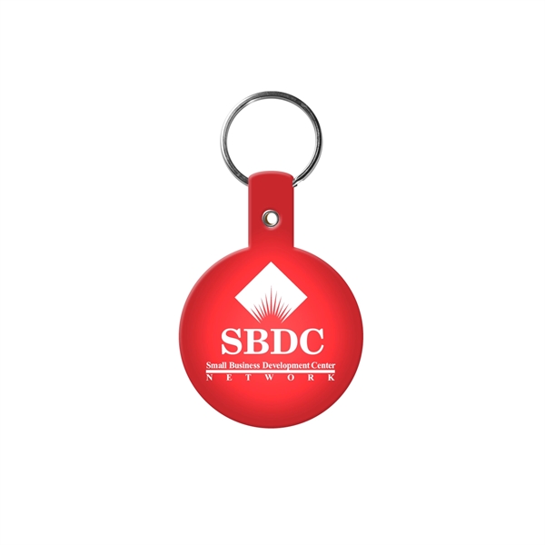 Translucent Red color option for Round Flexible Key Tag