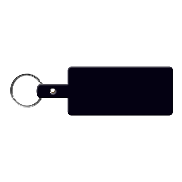 Black color option for Rectangle Shape Flexible Key Tag