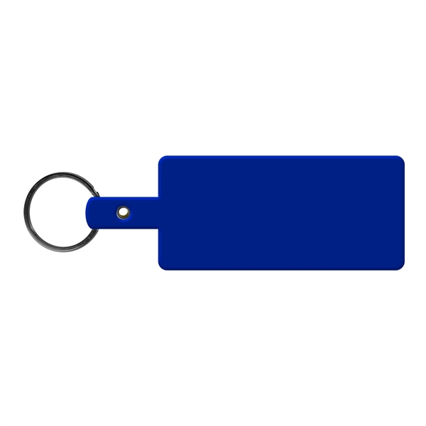 Blue color option for Rectangle Shape Flexible Key Tag