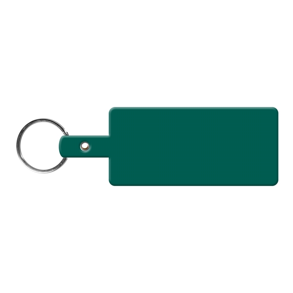 Dark Green color option for Rectangle Shape Flexible Key Tag