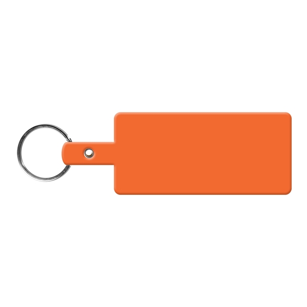 Orange color option for Rectangle Shape Flexible Key Tag