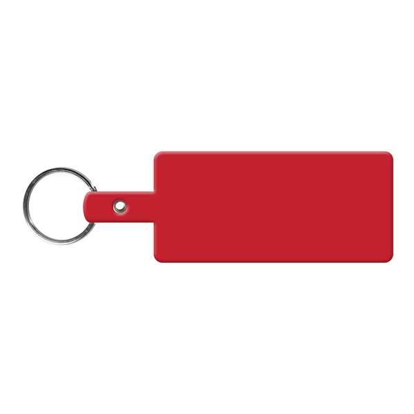 Red color option for Rectangle Shape Flexible Key Tag